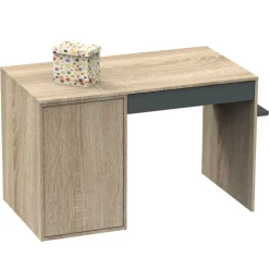 Chambre bébé duo lit bébé 60x120 + commode nova gris volcan