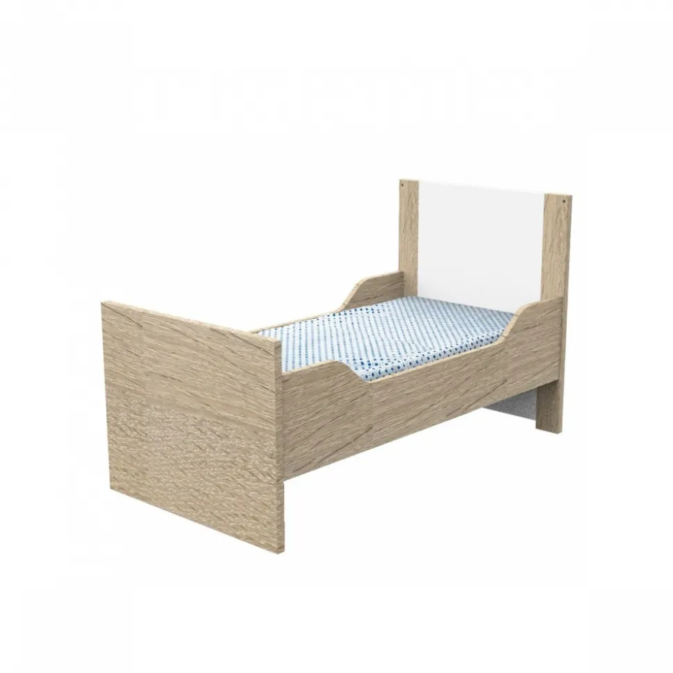 Chambre bébé duo lit + commode antonin bois et blanc