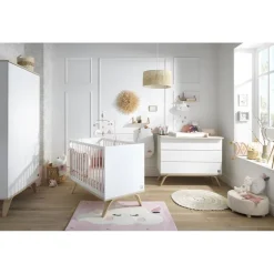 Chambre bébé duo lit 60x120cm + commode serena