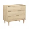 Chambre bébé duo lit 70x140 cm + commode 3 tiroirs paloma bois