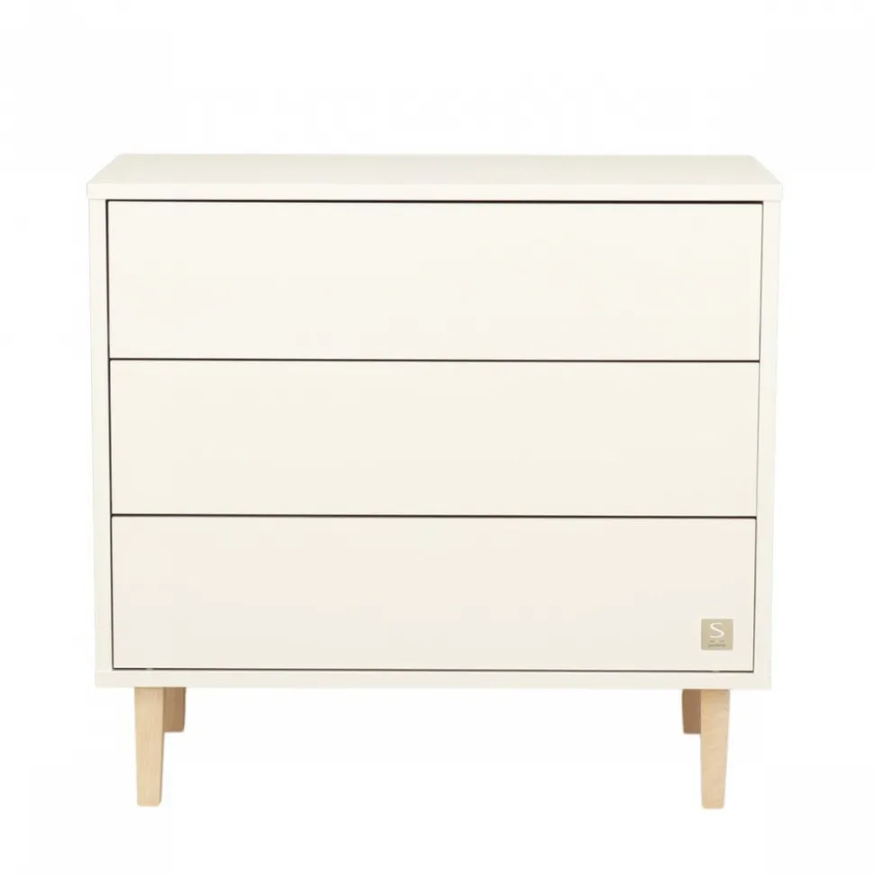 Chambre bébé duo lit 70x140cm + commode à langer wonder white