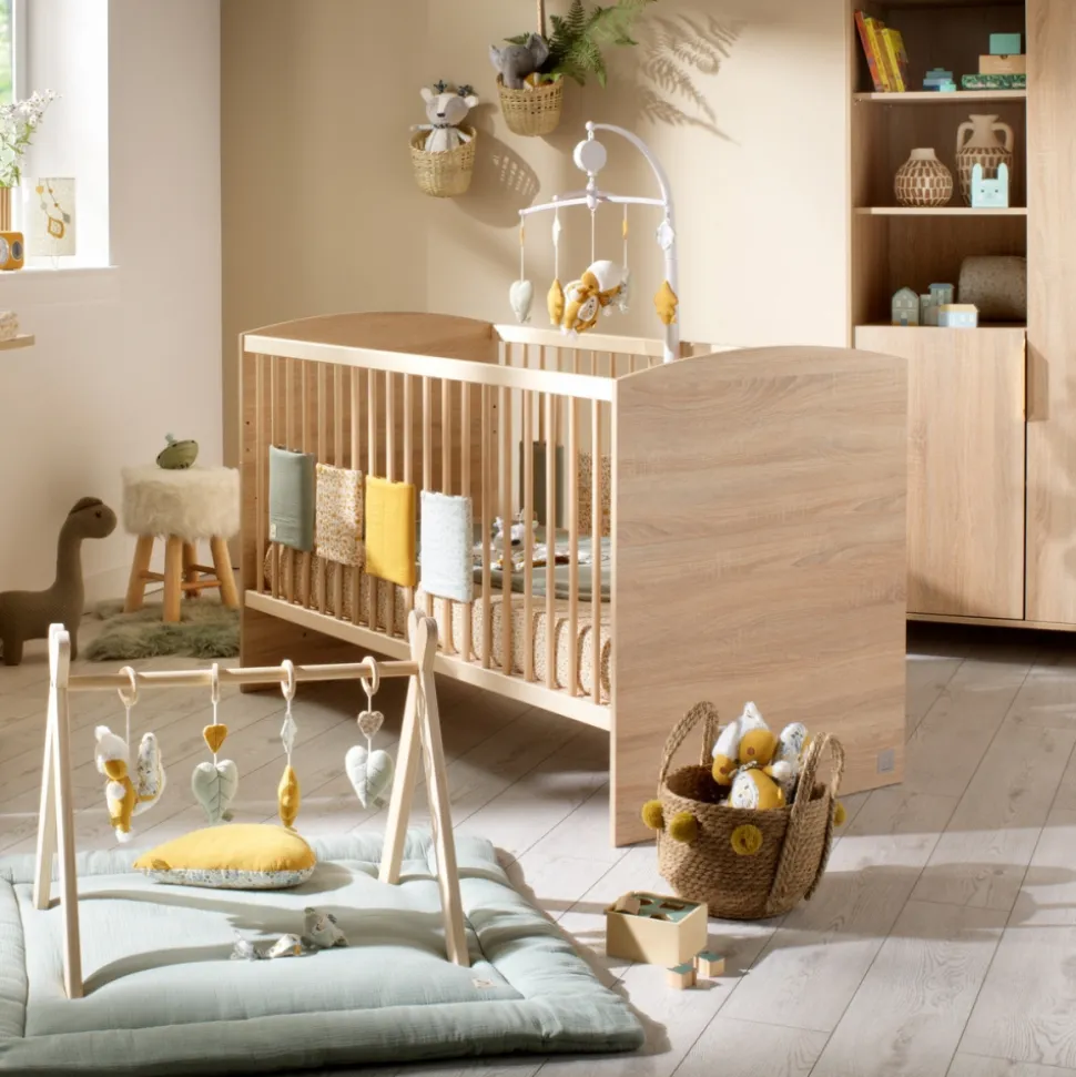 Chambre bébé duo lit 70x140cm + commode azur