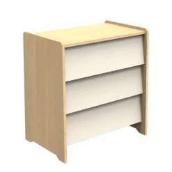 Chambre bébé duo lit 60x120cm + commode vanille