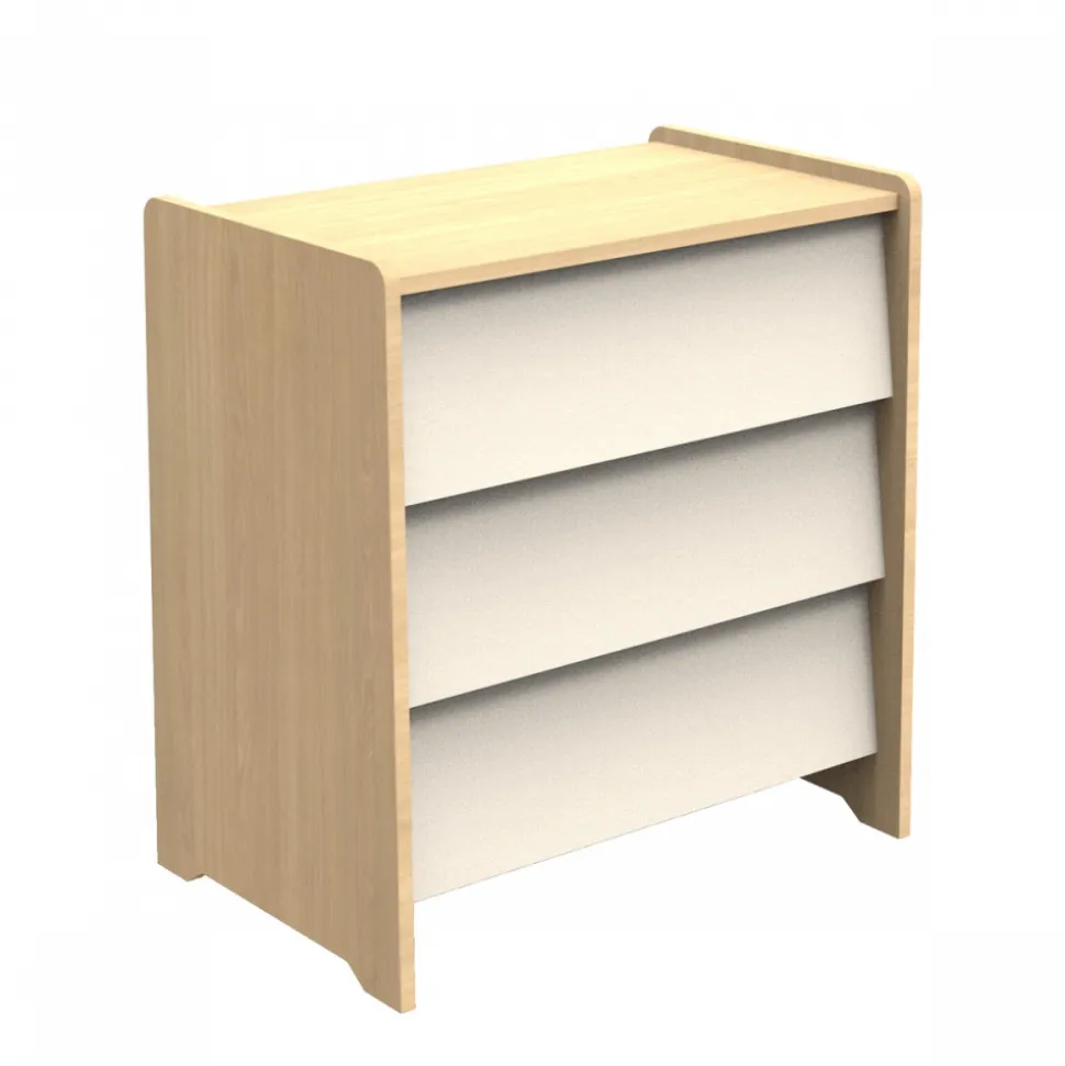 Chambre bébé duo lit 60x120cm + commode vanille