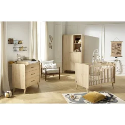 Chambre bébé duo lit 60x120cm + commode arty