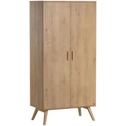 Chambre bébé duo lit 70x140 + commode + armoire bois nautis