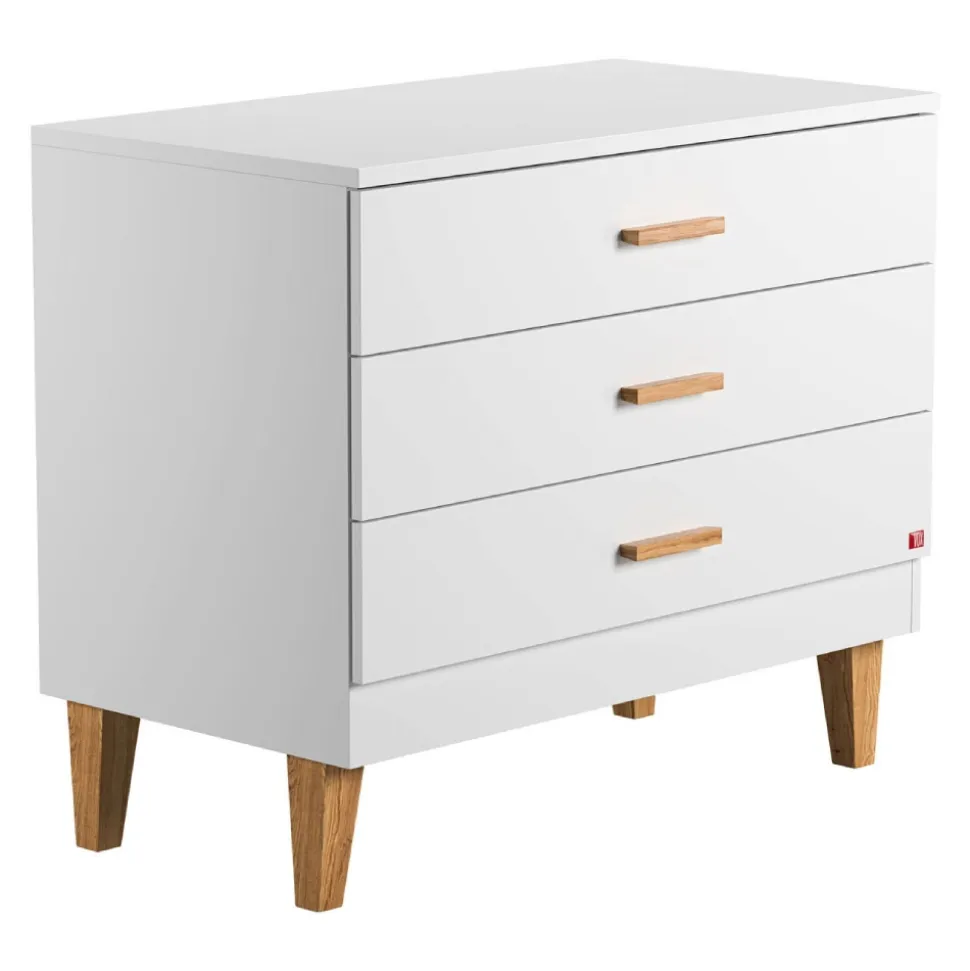 Chambre bébé duo lit 70x140 + commode blanc lounge