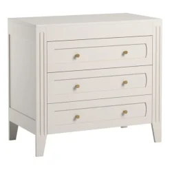 Chambre bébé duo lit 70x140 + commode blanc milenne