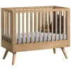 Chambre bébé duo lit 70x140 + commode bois nautis