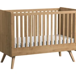 Chambre bébé duo lit 60x120 + commode bois - collection vintage