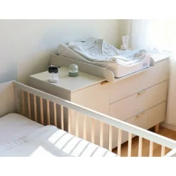 Chambre bébé duo lit 70x140 + commode à langer cosy clay