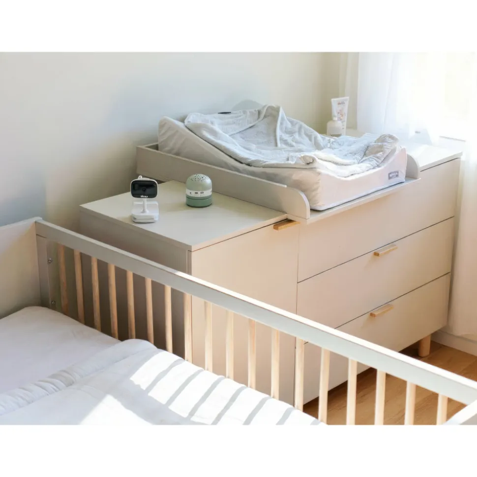 Chambre bébé duo lit 70x140 + commode à langer cosy clay