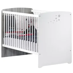 Chambre bébé duo lit 120x60 + commode 2 tiroirs et une niche nao