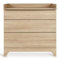 Chambre bébé duo tsugi lit 60 x 120 cm + commode avec plan à langer honey ash