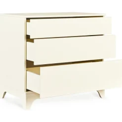 Chambre bébé duo tsugi lit 60 x 120 cm + commode avec plan à langer butter