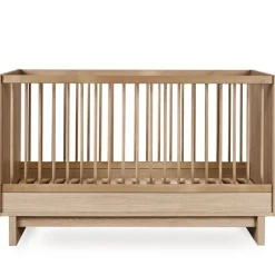 Chambre bébé trio kyo lit 70 x 140 cm + armoire xl + commode avec plan à langer - honey ash