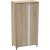 Chambre bébé trio lit bébé 60x120 + commode+armoire nova blanc lin