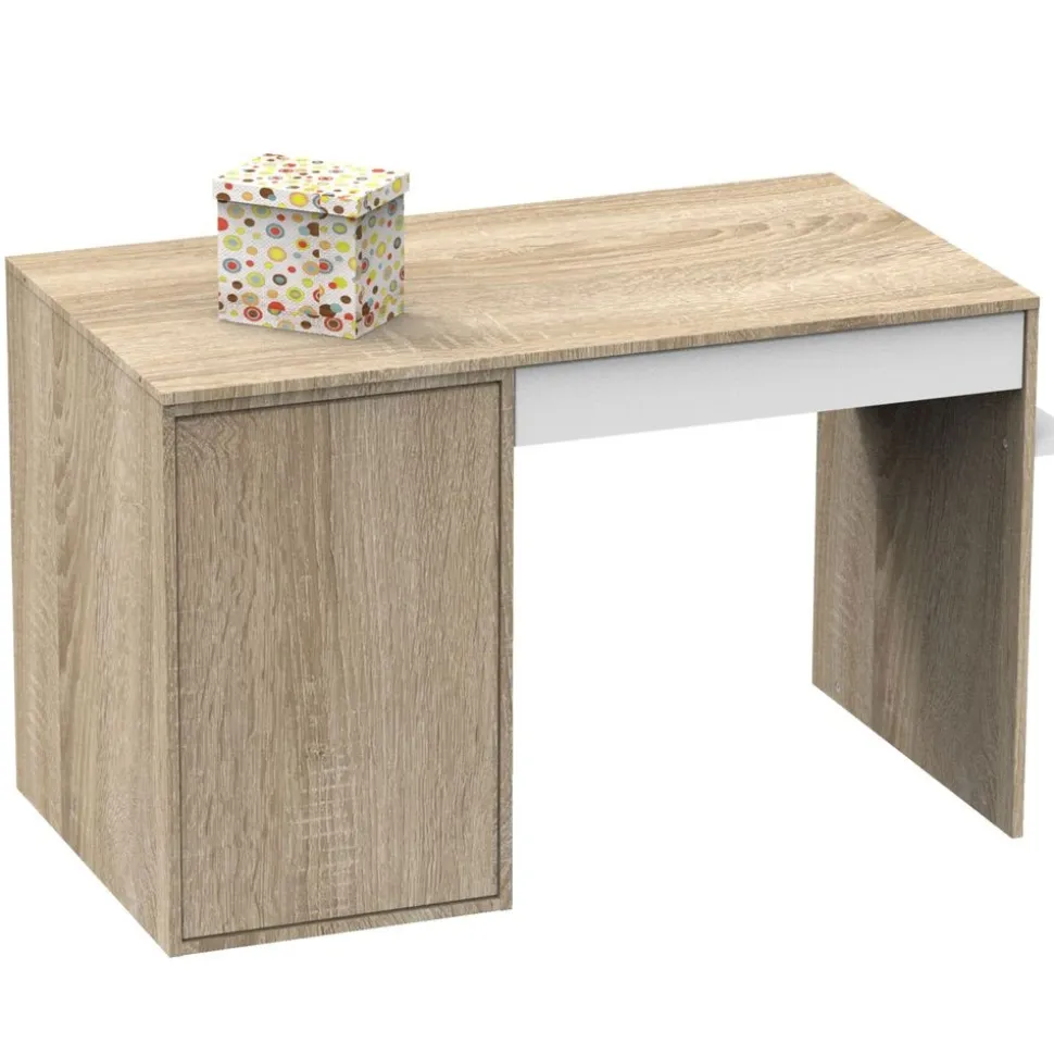 Chambre bébé trio lit bébé 60x120 + commode+armoire nova blanc lin
