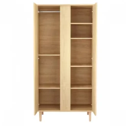 Chambre bébé trio lit + commode 3 tiroirs + armoire paloma bois