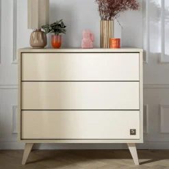 Chambre bébé trio lit + commode 3 tiroirs + armoire melinee