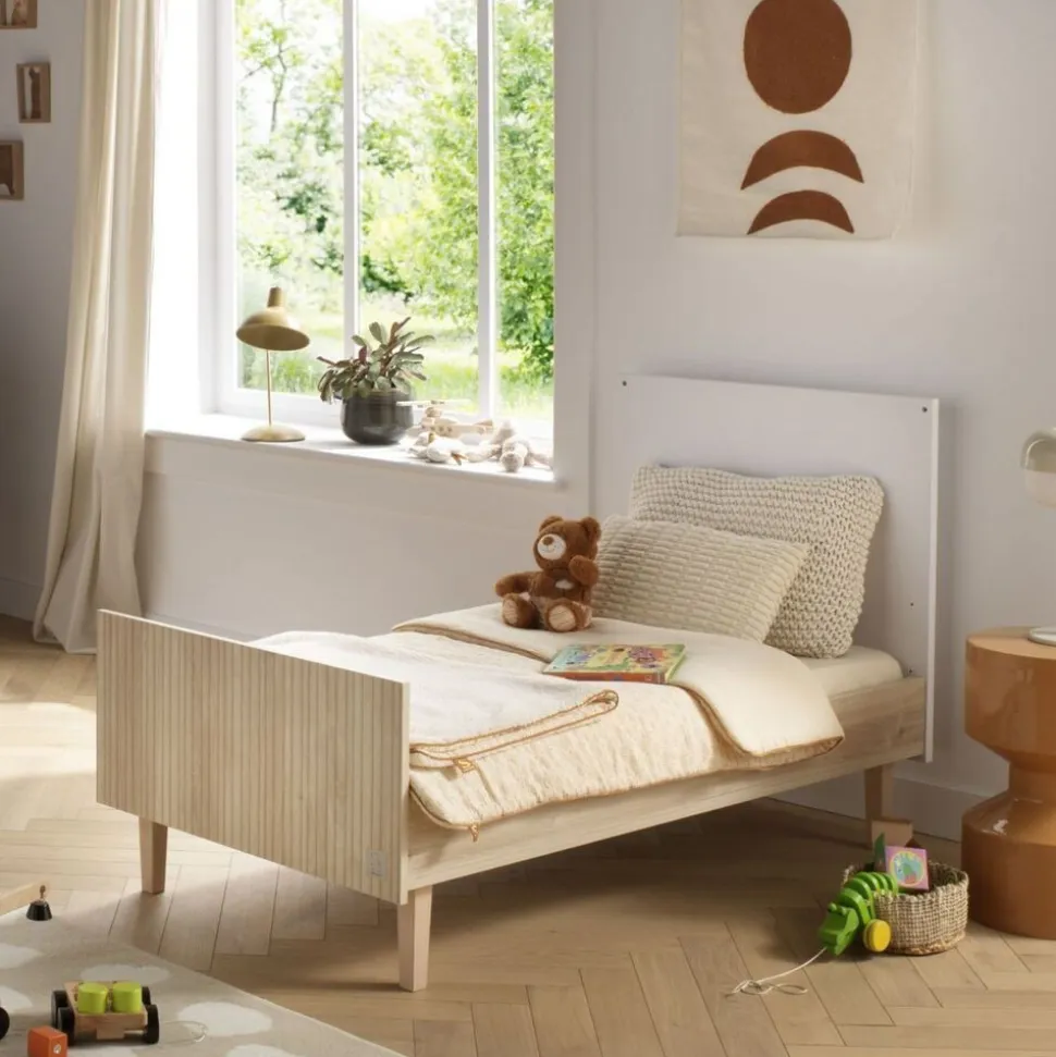Chambre bébé trio lit évolutif 140x70cm + commode 3 tiroirs 1 porte + armoire paloma + plan à langer offert