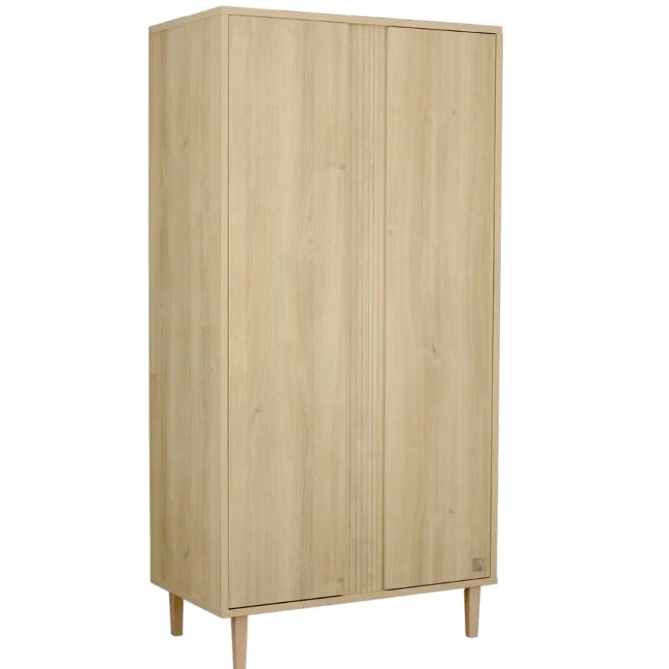 Chambre bébé trio lit 60x120cm + commode 3 tiroirs + armoire paloma bois