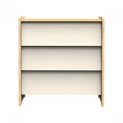 Chambre bébé trio lit 60x120cm + commode + armoire vanille