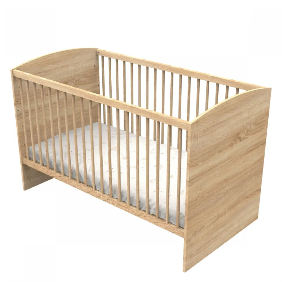 Chambre bébé trio lit 70x140cm + commode+ armoire azur