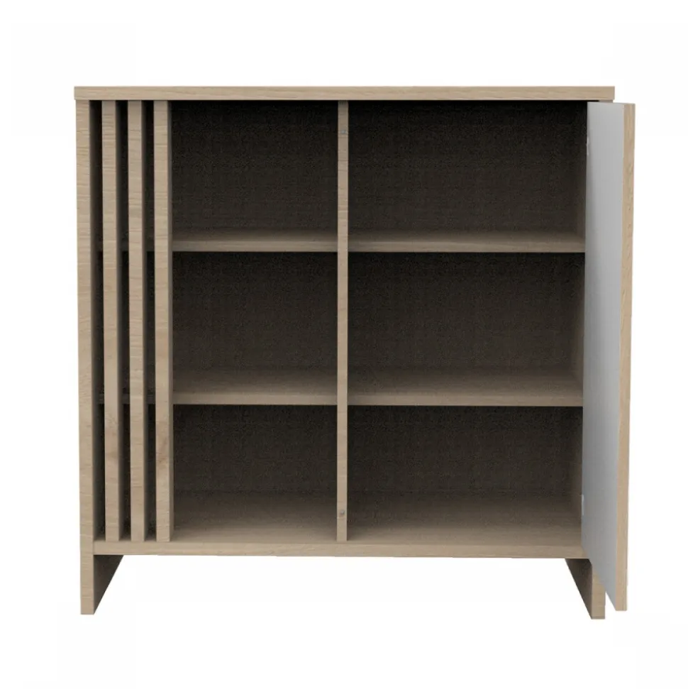 Chambre bébé trio lit 70x140cm + commode + armoire blanche tokyo