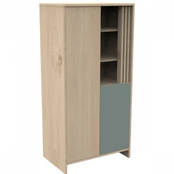 Chambre bébé trio lit 70x140cm + commode + armoire sauge tokyo