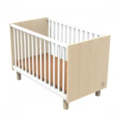 Chambre bébé trio lit 60x120cm (non transformable) + commode + armoire nature