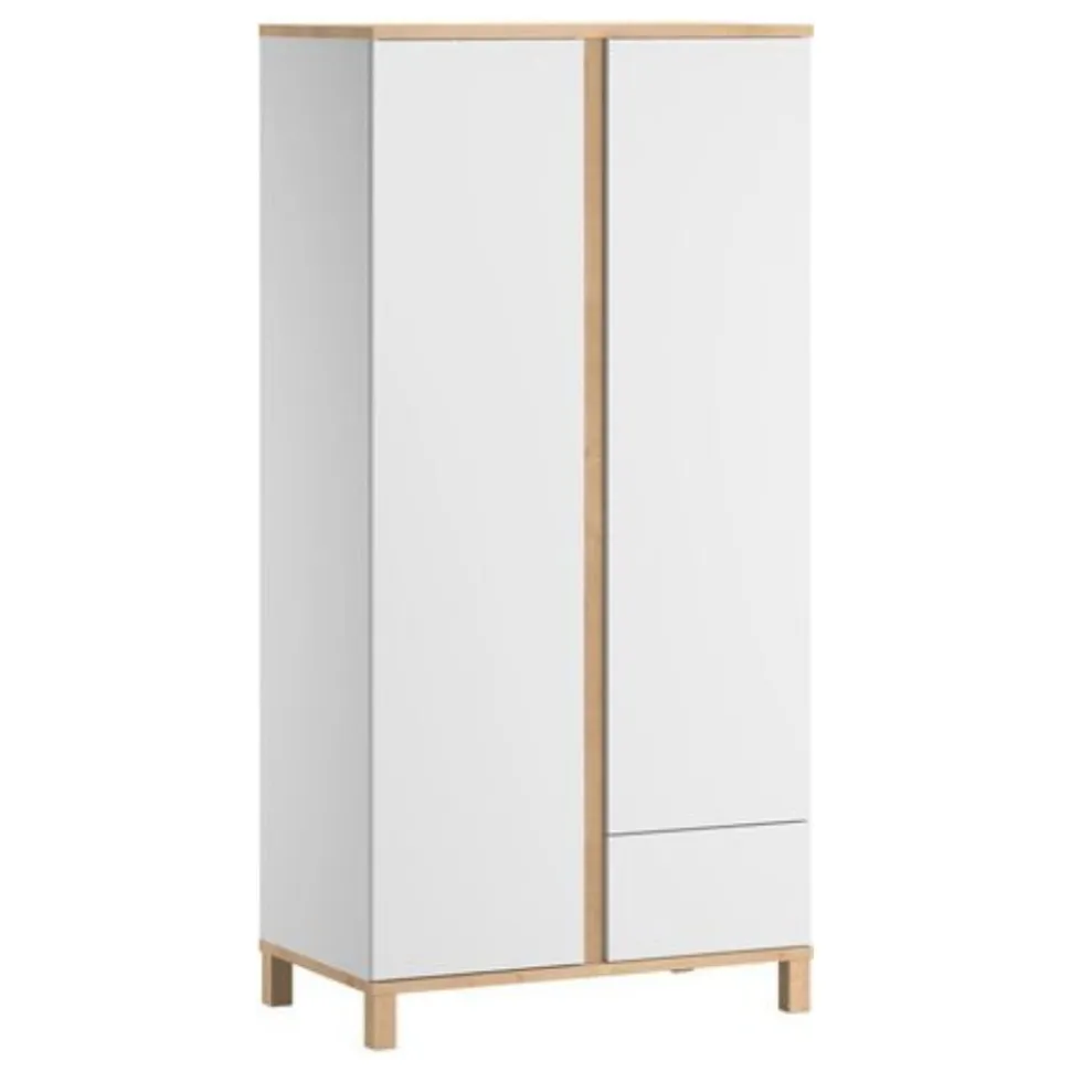 Chambre bébé trio lit 60x120 + commode + armoire blanc altitude