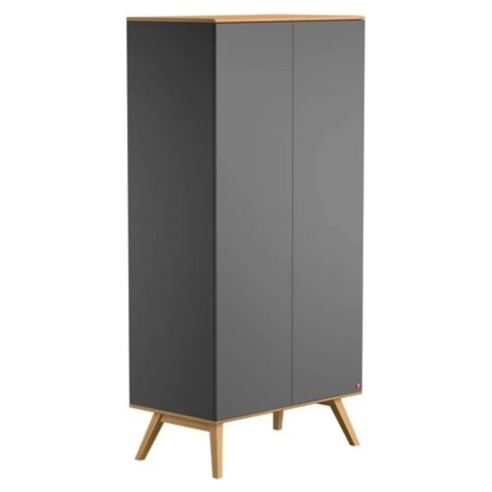 Chambre bébé trio lit 60x120 + commode + armoire gris nature