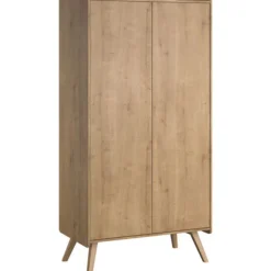 Chambre bébé trio lit 70x140 + commode + armoire bois - collection vintage