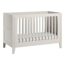 Chambre bébé trio lit 70x140 + commode + armoire blanc milenne