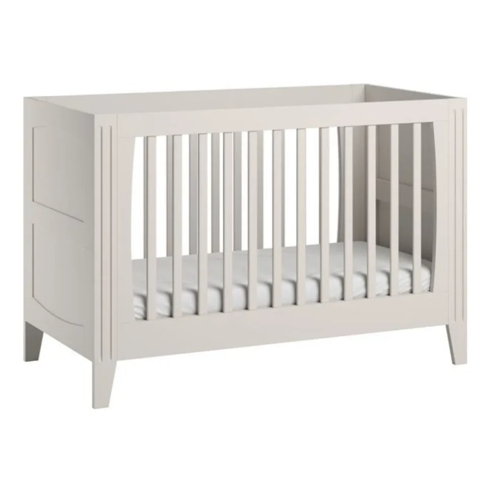 Chambre bébé trio lit 70x140 + commode + armoire blanc milenne