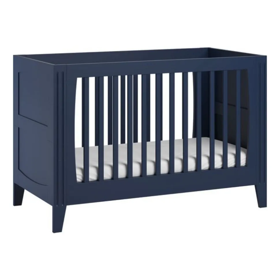 Chambre bébé trio lit 70x140 + commode + armoire indigo milenne