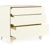 Chambre bébé trio tsugi lit 70 x 140 cm + armoire + commode avec plan à langer butter
