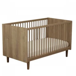 Chambre bébé trio 70x140 cm + commode + armoire mokka