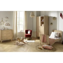 Chambre bébé trio 70x140cm + commode + armoire arty