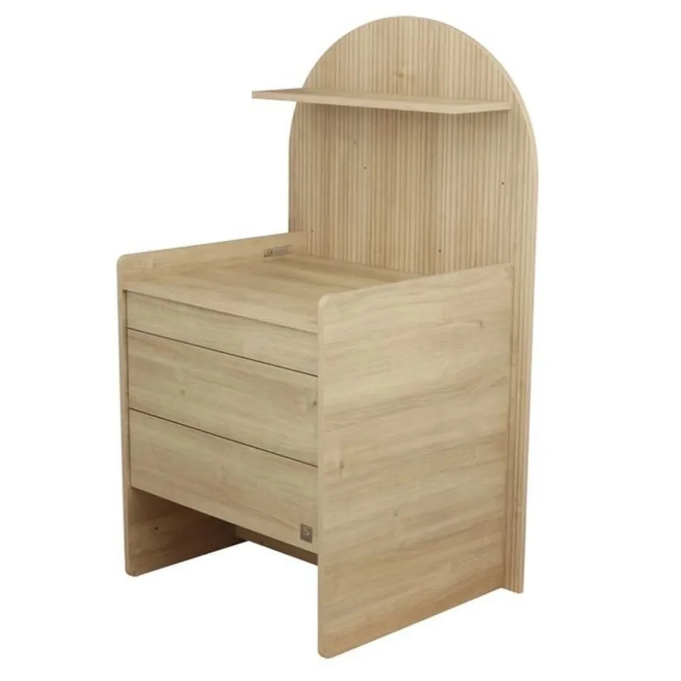 Chambre duo arche lit transformable + commode/bureau chêne