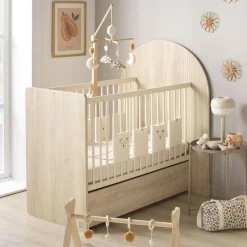 Chambre duo arche lit transformable + commode/bureau chêne