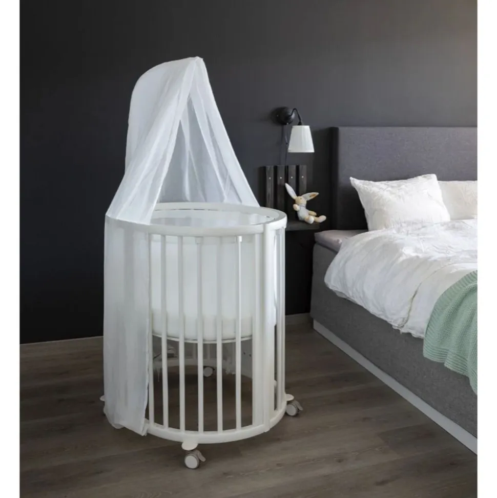 Chambre duo berceau sleepi blanc + commode sleepi blanc