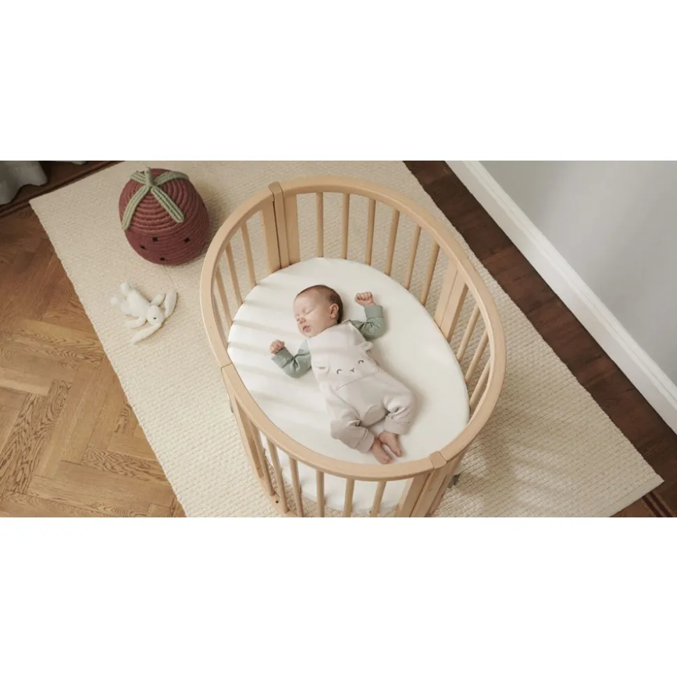 Chambre duo berceau sleepi + commode sleepi + matelas - natural