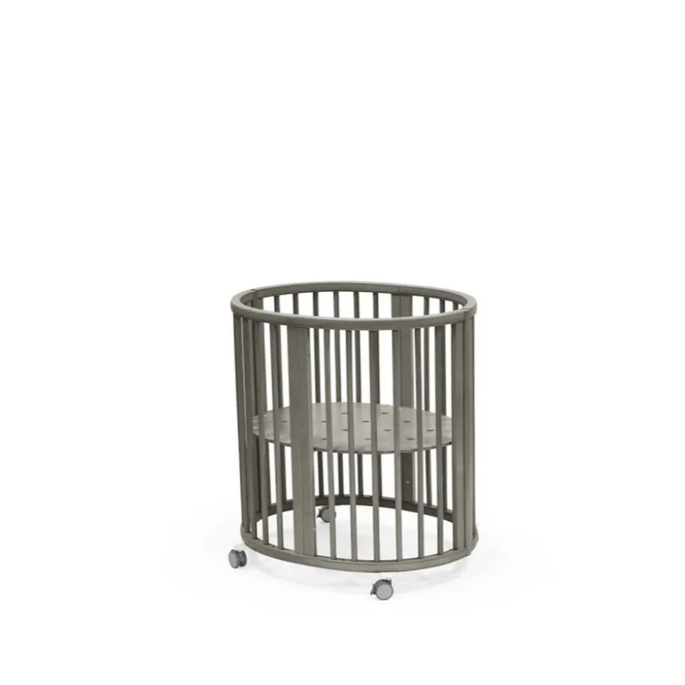 Chambre duo berceau sleepi gris + commode sleepi blanc