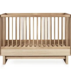Chambre duo kyo lit bébé évolutif 70 x 120 cm + commode avec plan à langer - honey ash