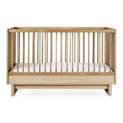 Chambre duo kyo lit bébé évolutif 70 x 140 cm + commode avec plan à langer - walnut