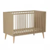 Chambre duo lit bébé 60x120 cm + commode avec plan à langer cocoon latte