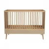 Chambre duo lit bébé 70x140 cm évolutif en lit enfant + commode avec plan à langer cocoon latte