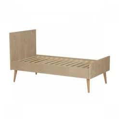 Chambre duo lit bébé 70x140 cm évolutif en lit enfant + commode avec plan à langer cocoon natural oak